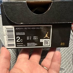 Jordan 1, brand new in box never work. used for pregnancy reveal